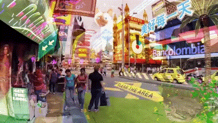 XR VR AR MR Keiichi’s Augmented 3D City and Domestic Robocop